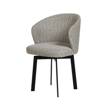 Eetkamerfauteuil michelle metaal