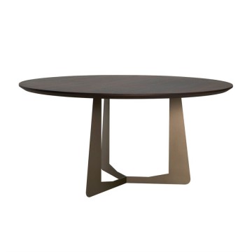 Eetkamertafel vario rond metaal