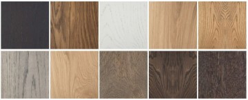 Eettafel verschillende houtkleuren