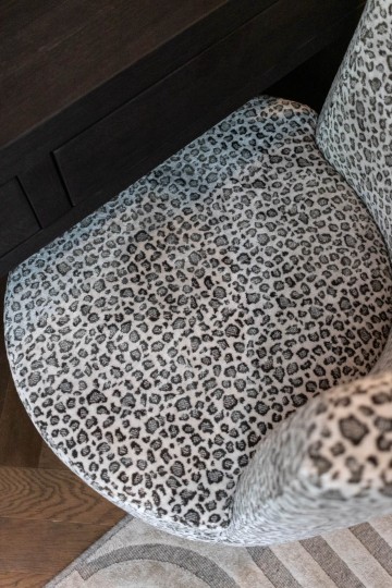 Fauteuil in luipaardprint