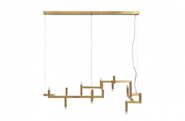 Hanglamp brushed gold
