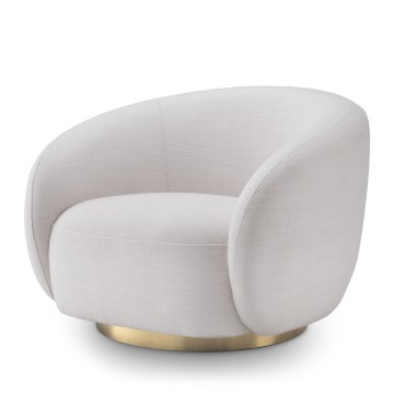 Swivel chair brice avalon white