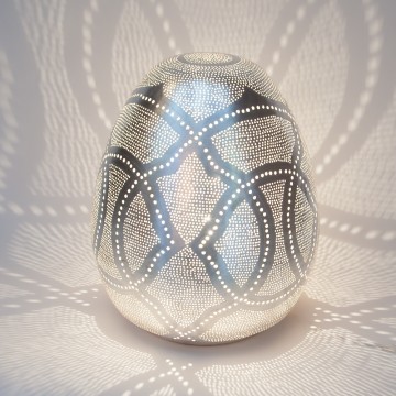 Table lamp tahrir filigros small silver